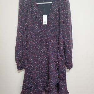 Banana Republic heart wrap dress